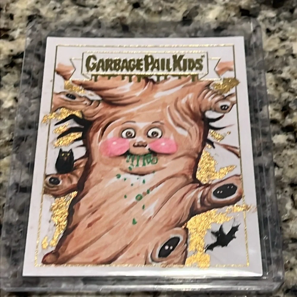 Garbage Pail Kids Chrome Acevedo 1/1 Gold Sketch Sappy Sarah Haunted Forrest